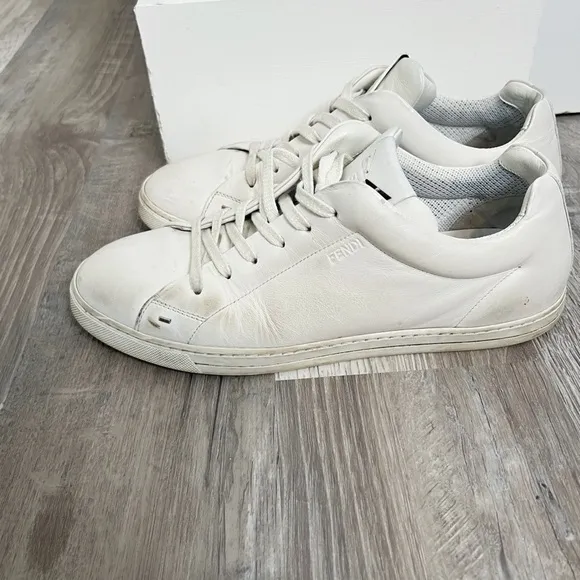 Fendi Calfskin Low Top Sneakers