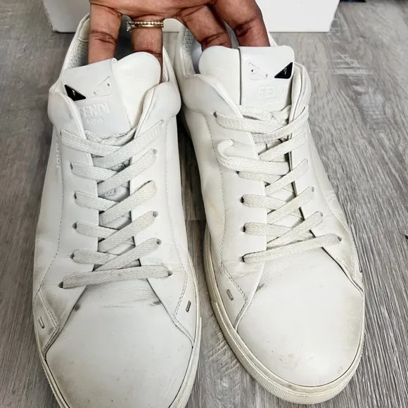 Fendi Calfskin Low Top Sneakers