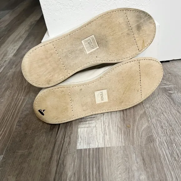 Fendi Calfskin Low Top Sneakers