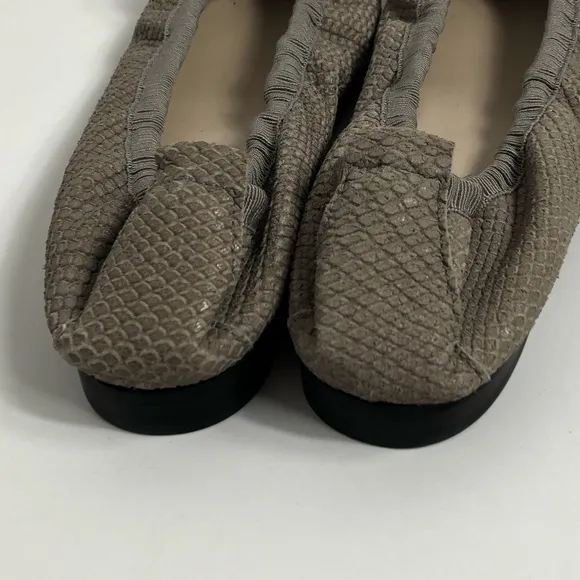 Ferca 81 Leather Ballerina Flats Jeweled Toe 38