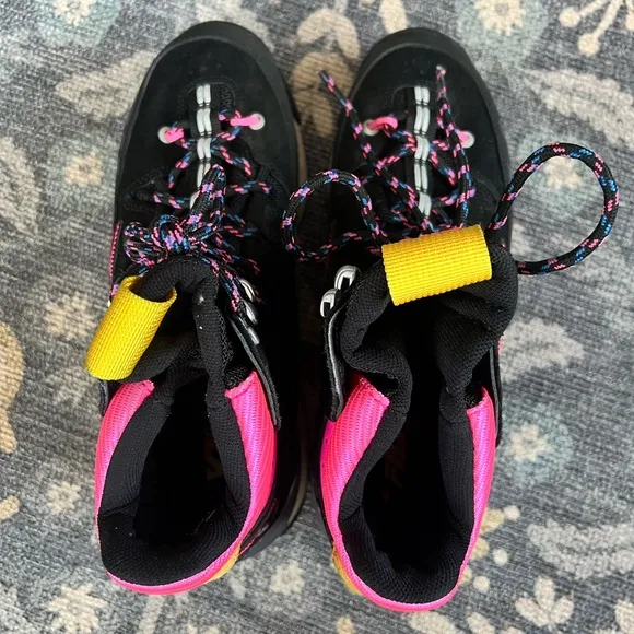 Fila Renno Multi Trekking platform sneakers hot pink and black