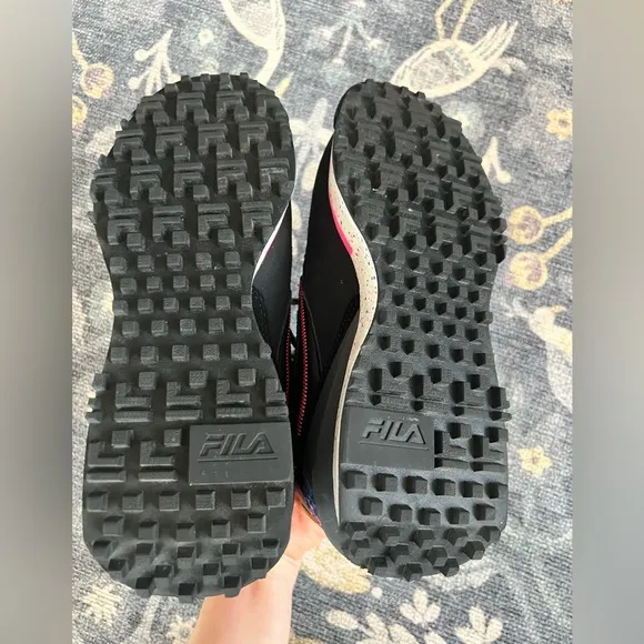 Fila Renno Multi Trekking platform sneakers hot pink and black