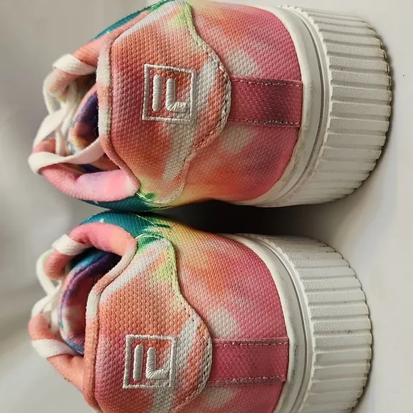 Fila Tie-Dye Panache Sandblast Colorful Rainbow Platform sneakers (w 9)