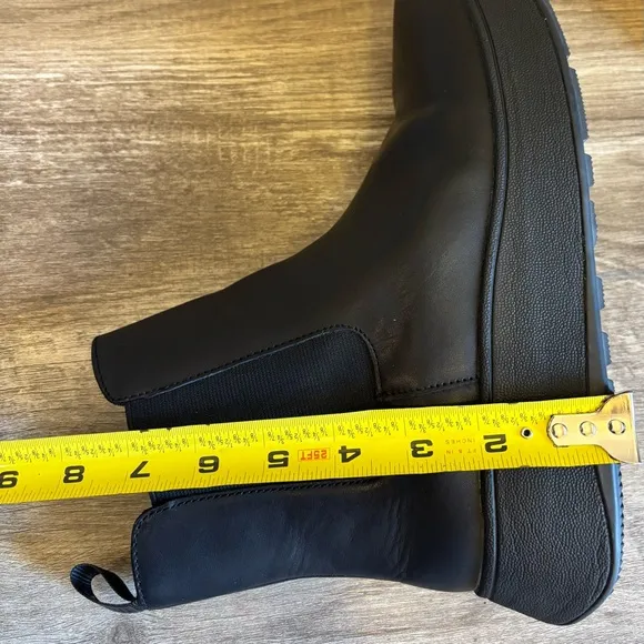 Flitflop Leather Flatform Chelsea Boots