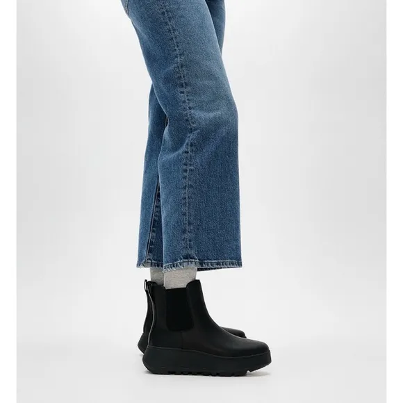 Flitflop Leather Flatform Chelsea Boots