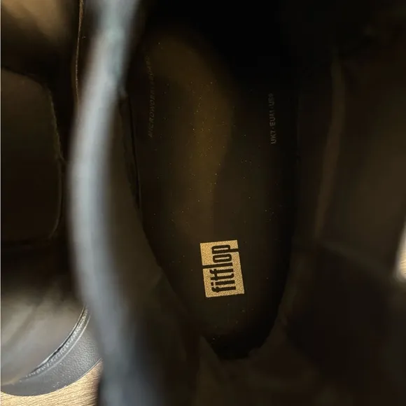 Flitflop Leather Flatform Chelsea Boots