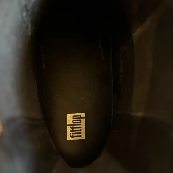 Flitflop Leather Flatform Chelsea Boots