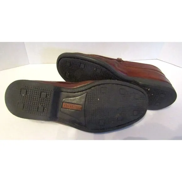 Florsheim Marshall Loafers Brown Woven Leather Slip On Shoes Size 10.5 D
