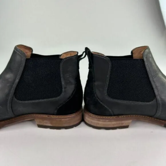 Florsheim Men's Lodge Plain Toe Gore Boot US 12 M Black Chelsea Boots
