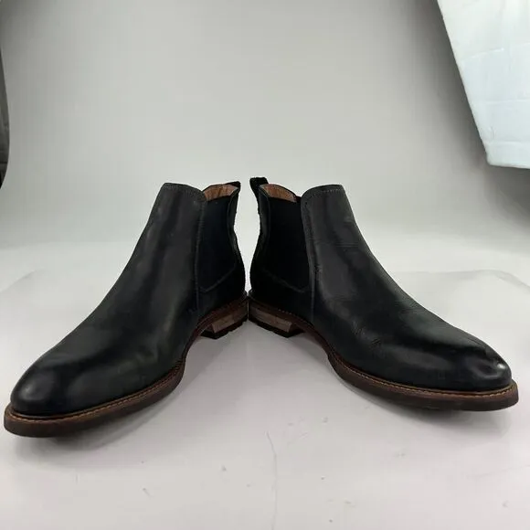 Florsheim Men's Lodge Plain Toe Gore Boot US 12 M Black Chelsea Boots