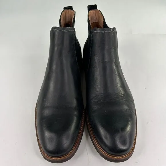 Florsheim Men's Lodge Plain Toe Gore Boot US 12 M Black Chelsea Boots
