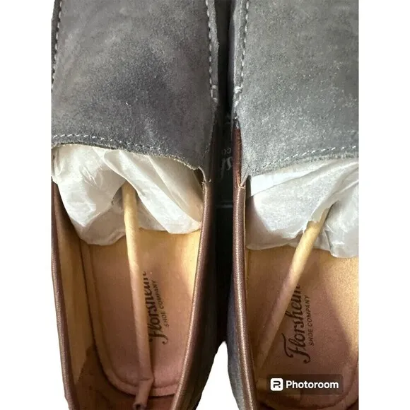Florsheim Talladega Venetian Men’s Gray Loafer Suede Shoes Size 13M EEUC