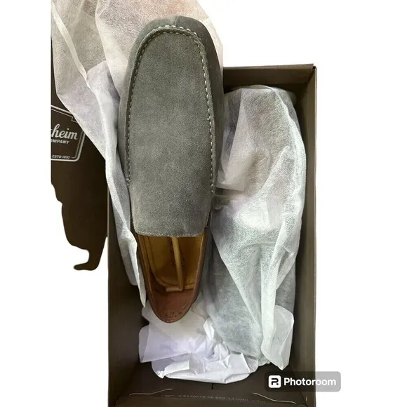 Florsheim Talladega Venetian Men’s Gray Loafer Suede Shoes Size 13M EEUC
