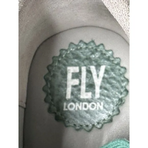Fly London Bump Womens Green Platform Leather‎ Sneaker Size EU37 US7 M