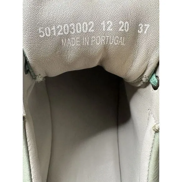 Fly London Bump Womens Green Platform Leather‎ Sneaker Size EU37 US7 M