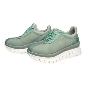 Fly London Bump Womens Green Platform Leather‎ Sneaker Size EU37 US7 M