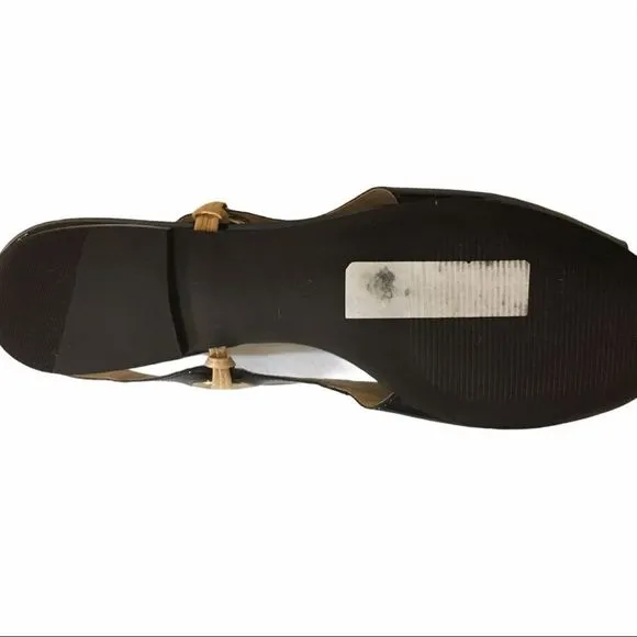 Forum Black Patent European Sandals