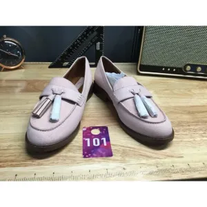 Franco Sarto Carolyn Low 2 Women's 7.5W Pink Low Top Almond Toe Tassel Loafer