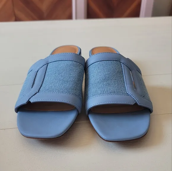 Franco Sarto Denim Margot Slide Sandals