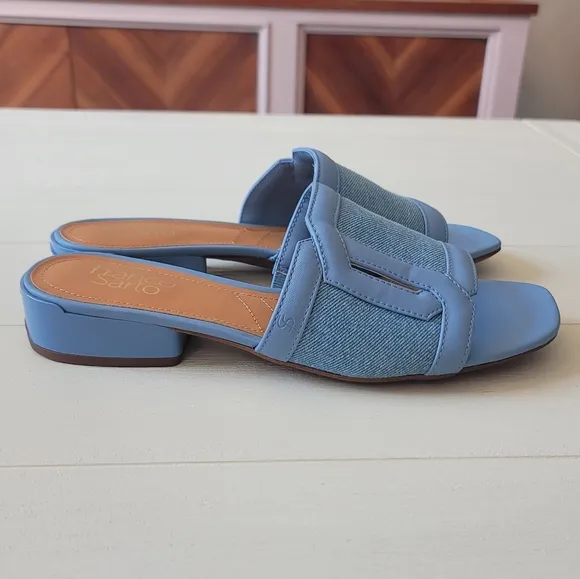 Franco Sarto Denim Margot Slide Sandals