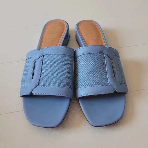 Franco Sarto Denim Margot Slide Sandals