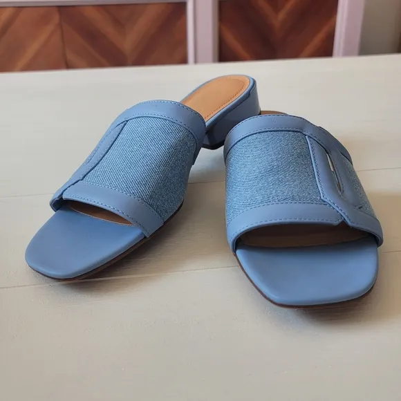 Franco Sarto Denim Margot Slide Sandals