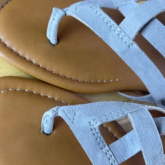 Franco Sarto Gretchen suede strappy sandals 9