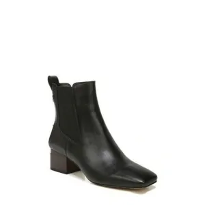 FRANCO SARTO Waxton Chelsea Boots Women's 8 Black Leather GUC Ankle Heel