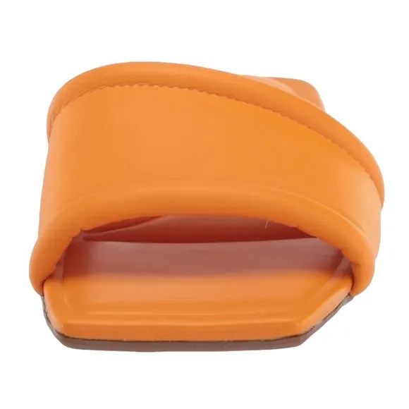 Franco Sarto Women's Caven Slide Sandals Orange Size 6 1/2