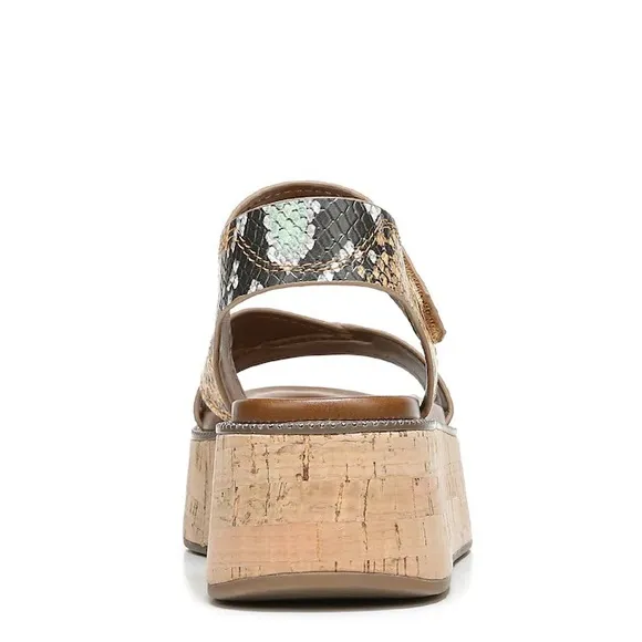 FRANCO SARTO OZIO Multicolor Snake Print Sandals Size 7M