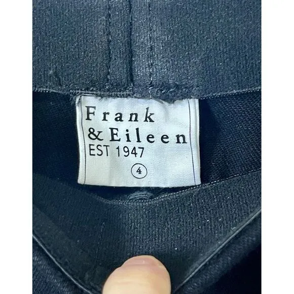 FRANK &amp; EILEEN Illusion‎ Pull-On Italian Dream Denim Jeans Black Size 4