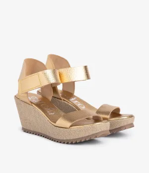 franses / gold cervo lame-nubby linen