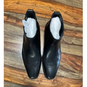 Frasoicus Leather Chelsea Dress Boot Mens Black Size 12 NWOT
