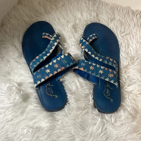Free People Bella Caia Crochet Sandals