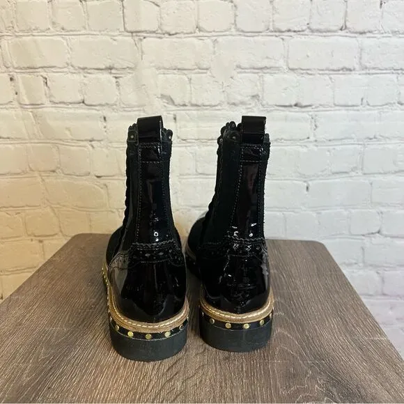 Free People Black Combat &amp; Moto Boots
