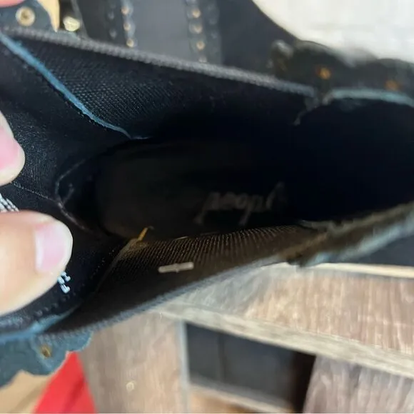 Free People Black Combat &amp; Moto Boots