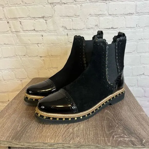 Free People Black Combat &amp; Moto Boots