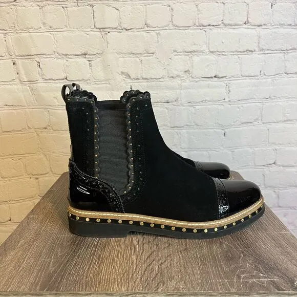 Free People Black Combat &amp; Moto Boots