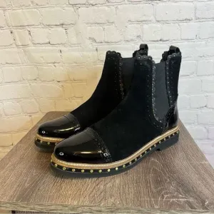 Free People Black Combat &amp; Moto Boots
