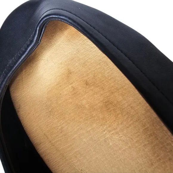 Free People Cece Wrap Ballet Flats Almond Toe Black Ankle Wrap Size 41 U…