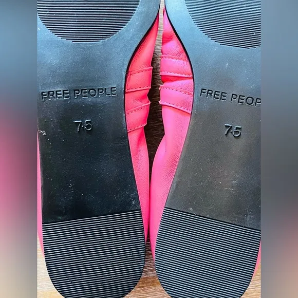 Free People Gemini Ballet Flats in Watermelon Size 7.5 NWOT $98