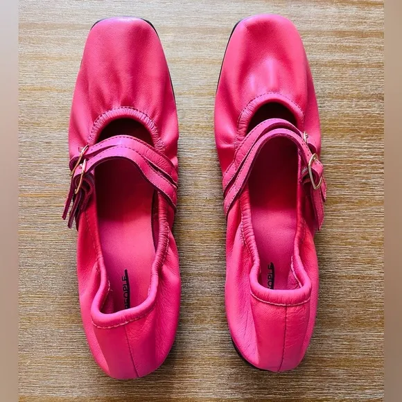 Free People Gemini Ballet Flats in Watermelon Size 7.5 NWOT $98