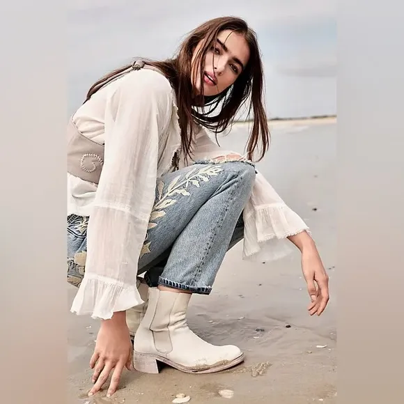 Free People Leather Essential Chelsea Boot