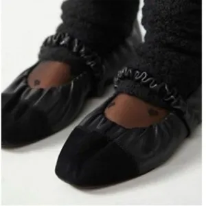 Free People Madeline Ballet Flats Black US 7