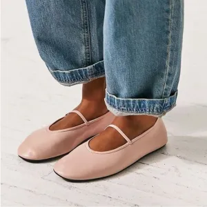 Free People Moira Mary Jane Flats Pink US 8.5