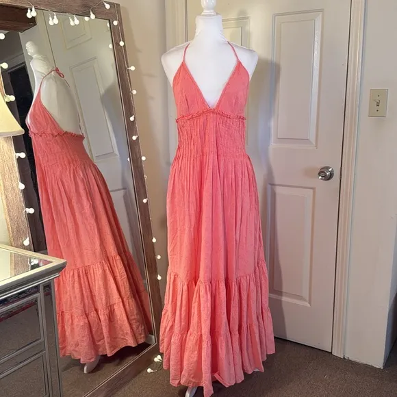 Free People Pintuck Paradise Maxi Dress