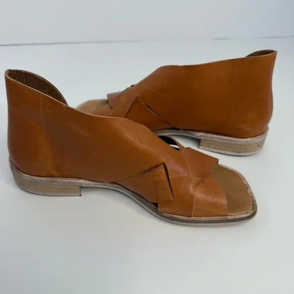 Free People Sun Valley Leather Sandals Women's Size 7 Tan Color