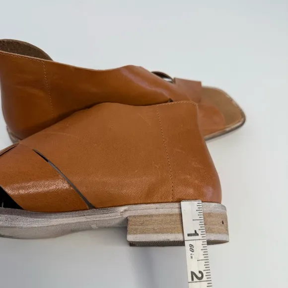 Free People Sun Valley Leather Sandals Women's Size 7 Tan Color