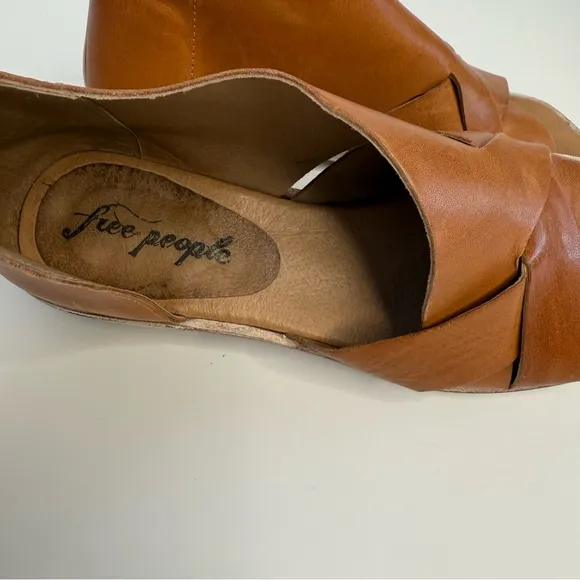 Free People Sun Valley Leather Sandals Women's Size 7 Tan Color