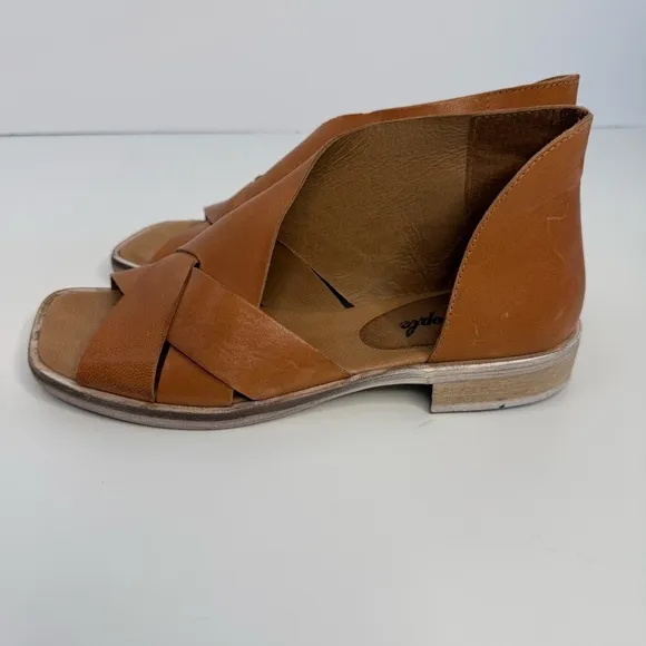 Free People Sun Valley Leather Sandals Women's Size 7 Tan Color